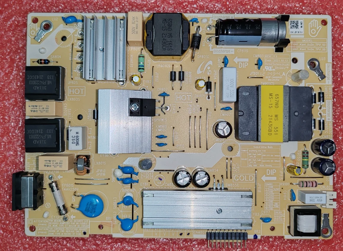 

31N1_Kant_Su2e_TPV_50 31N1_Kant_Su2e_TPV_55 For original Samsung LED TV power board 12V 4A 110v 540ma or 131v 580ma