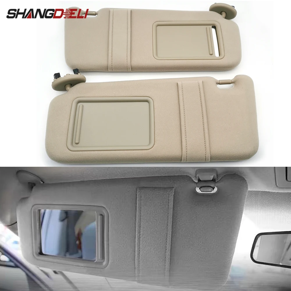 

2PCS Driver Passenger Side Car Sun Visor With Make up Mirror for Toyota 6th Camry 2006-2011 Automotive Components