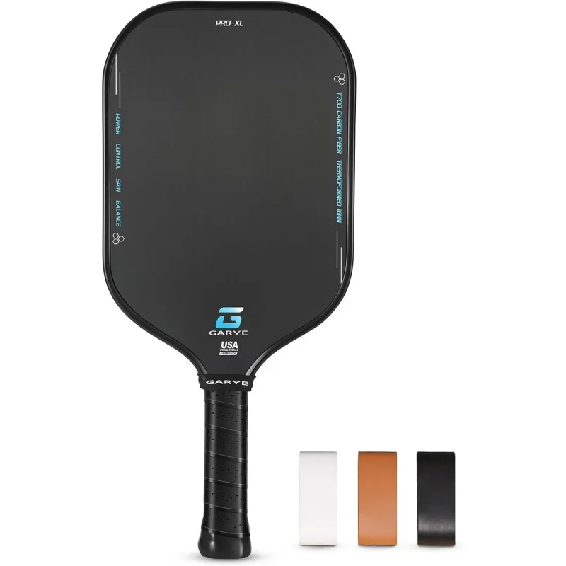 AQGARYE Pickleball Paddles,16MM T700 Thermoformed Carbon Fiber Pickleball Paddle;USAPA Approved PRO-XL Pickle Ball Rackets Set