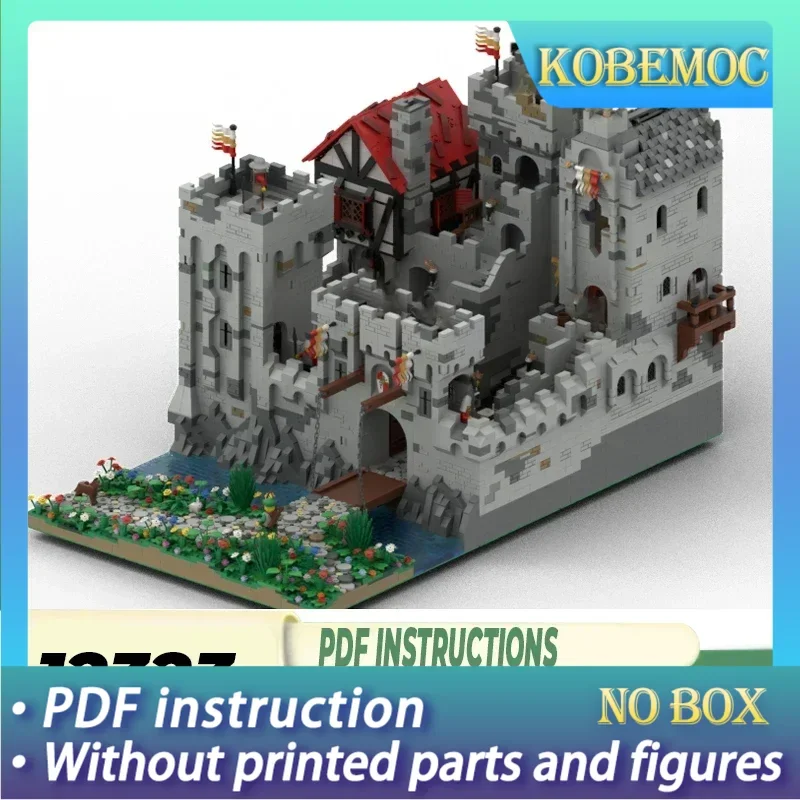 

Средневековый замок, модель Moc, строительные кирпичи, высокий камень, фортепица, технология, модульные блоки, подарок, рождественские игрушки, наборы «сделай сам», сборка