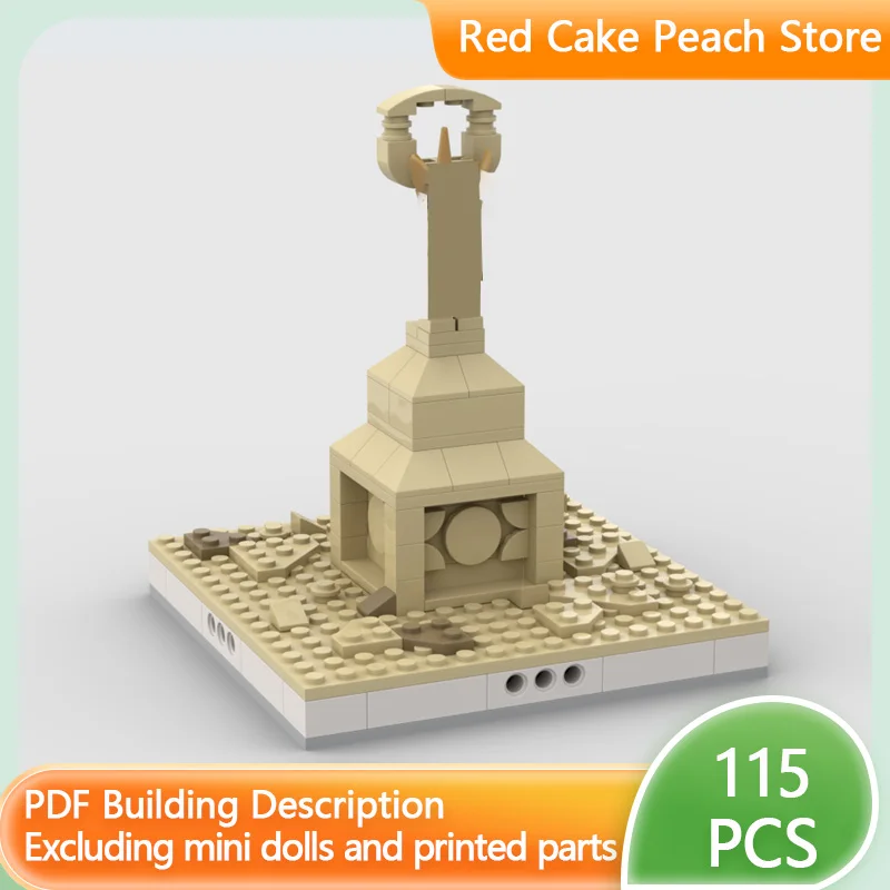 

Набор для сборки модульных конструкторов City Street View: Деревня, пустыня, статуя. Технологичные кирпичики MOC. Подарки для детей на праздники.