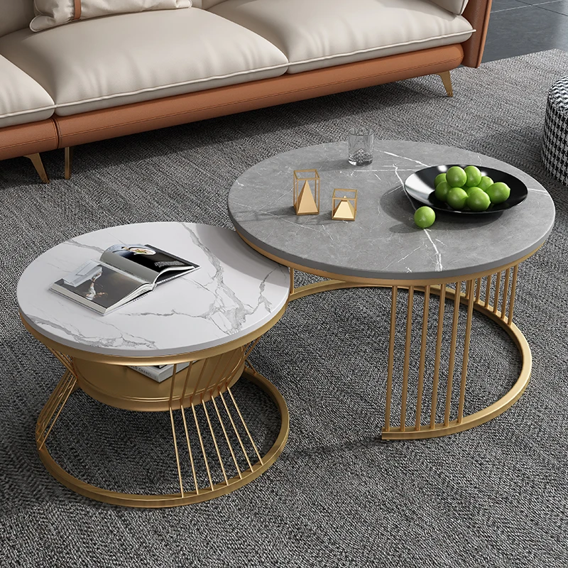 

Living Room Coffee Table Luxury Design Modern Coffee Table Set Round Portable Aesthetic Meubles De Salon Auxiliary Furniture