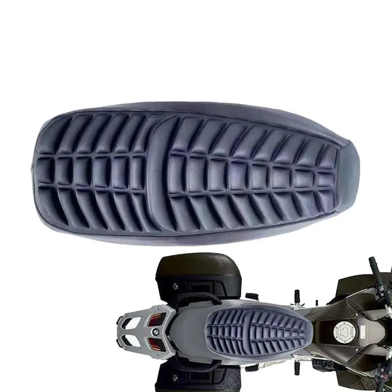 Motorcycle Seat Cushion 3D Honeycomb Shock-Absorbing Motorcycle Seat Insulation Mat Motorcycle Seat Cushion Pad Moto Accessories