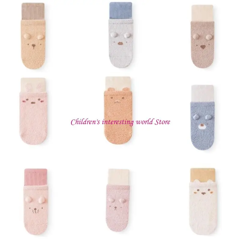 

Antislip Baby Floor Socks Kneehigh Socks Unisex Prewalker Socks Soft Warm Stretchy Midcalf Socks Toddler Indoor Hosiery 425F