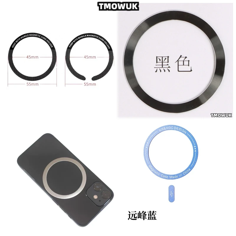 

For OPPO Reno 6 12 10 Pro Find N X3 X8 Ultra For Magsafe Magnetic Metal Ring Sticker Qi Wireless Charging