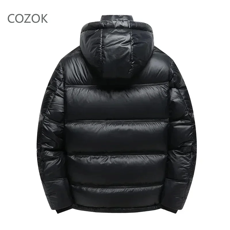 

Goose Down Jacket for Men, Long Coat, Thickened Hooded, Casual, Cold-proof, Premium Filling, Designer Clothing, New, 2025