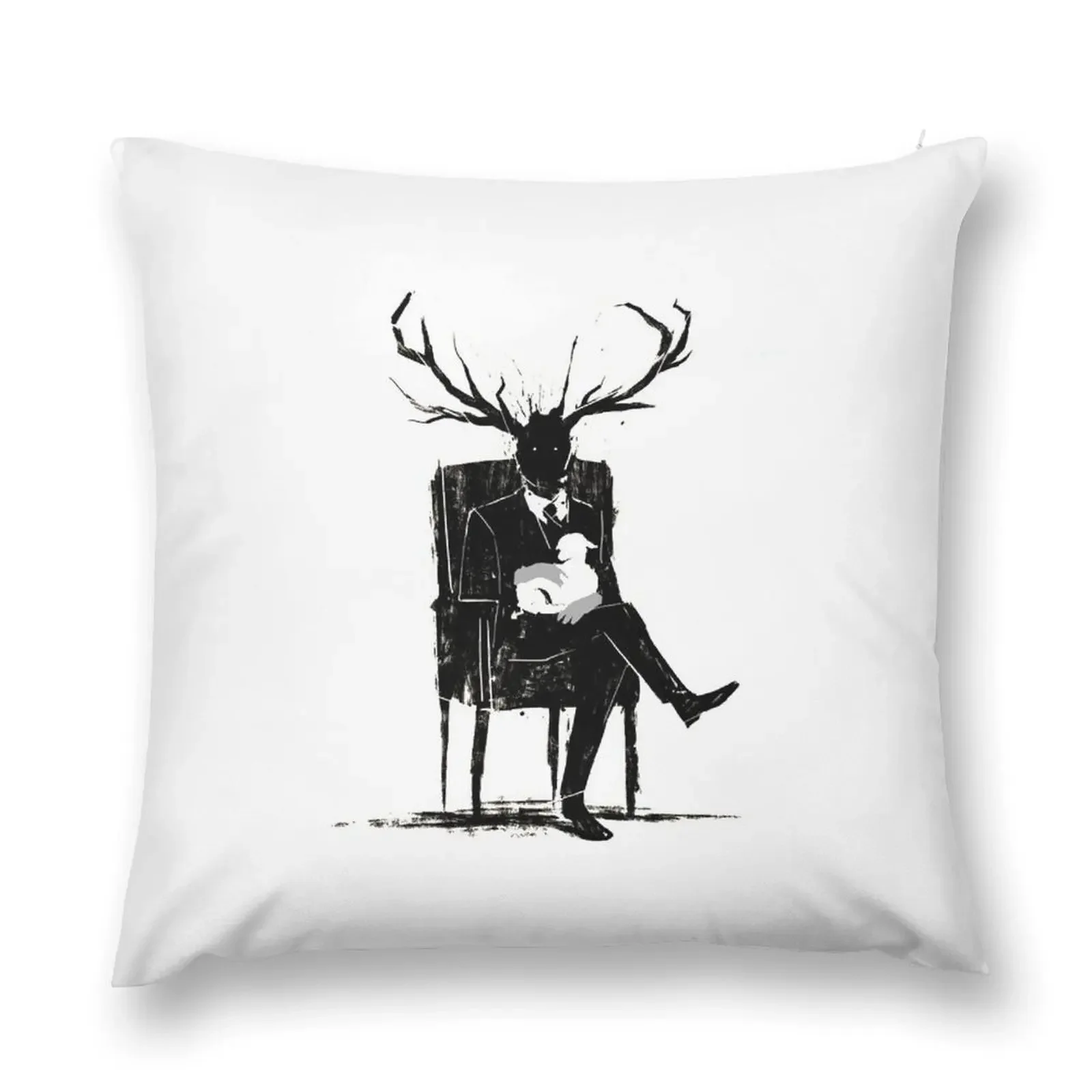 Hannibal Lecter NBC Stag Antlers Lamb Throw Pillow Decorative Cushions Pillow Decor pillow