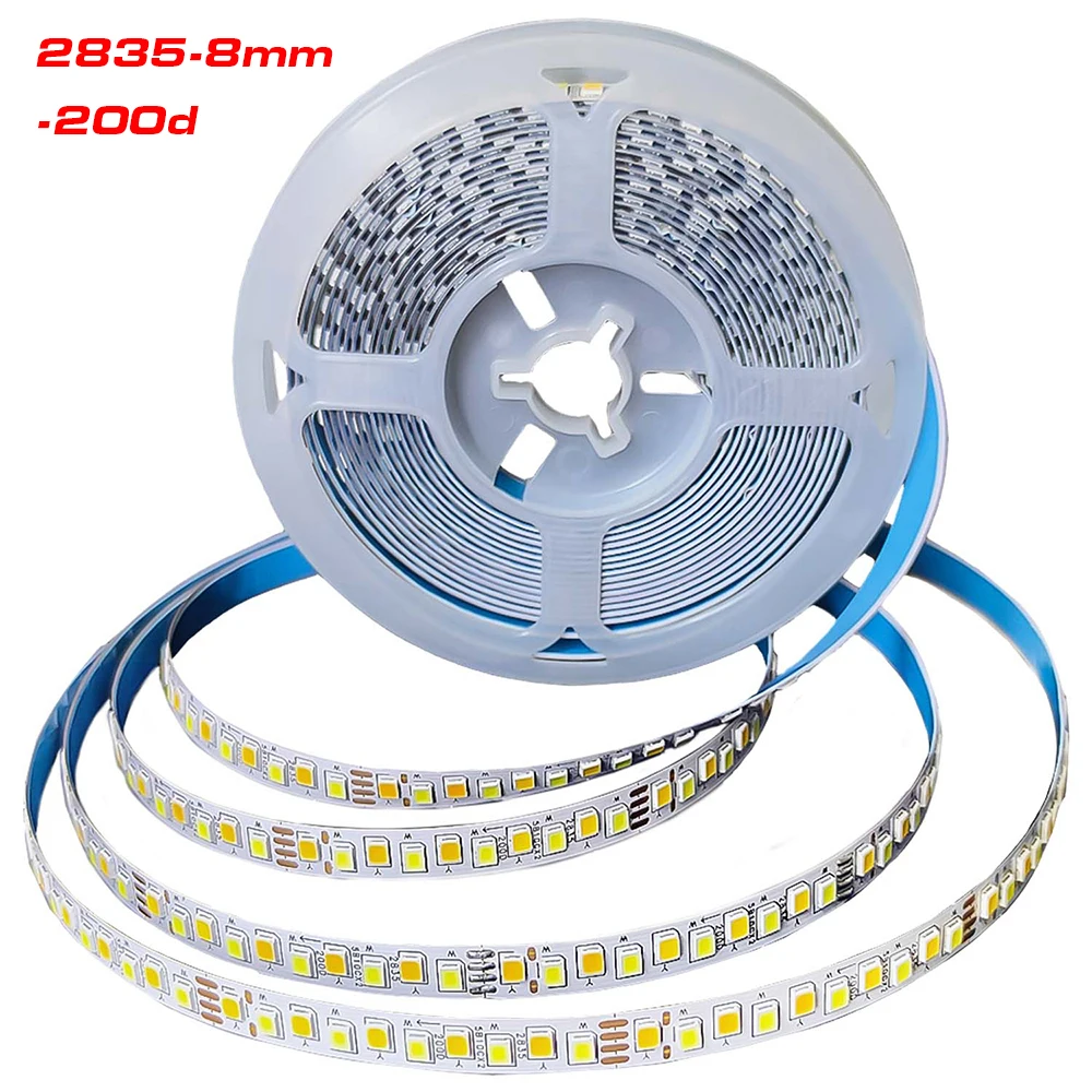 

(4 solder joints) SANAN Highlight 5meters 2835-8mm-200D 3Colors Constant Current LED Strip 5B10C×2 with 3000K+6500K