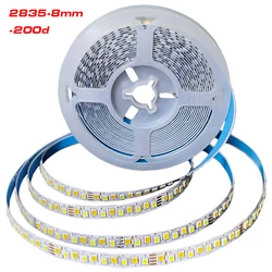 SANAN-Bande LED à courant constant, 5 mètres, 2835-8mm-200D, 3 couleurs, 5B10C × 2 avec 3000K + 6500K, 4 joints à souder