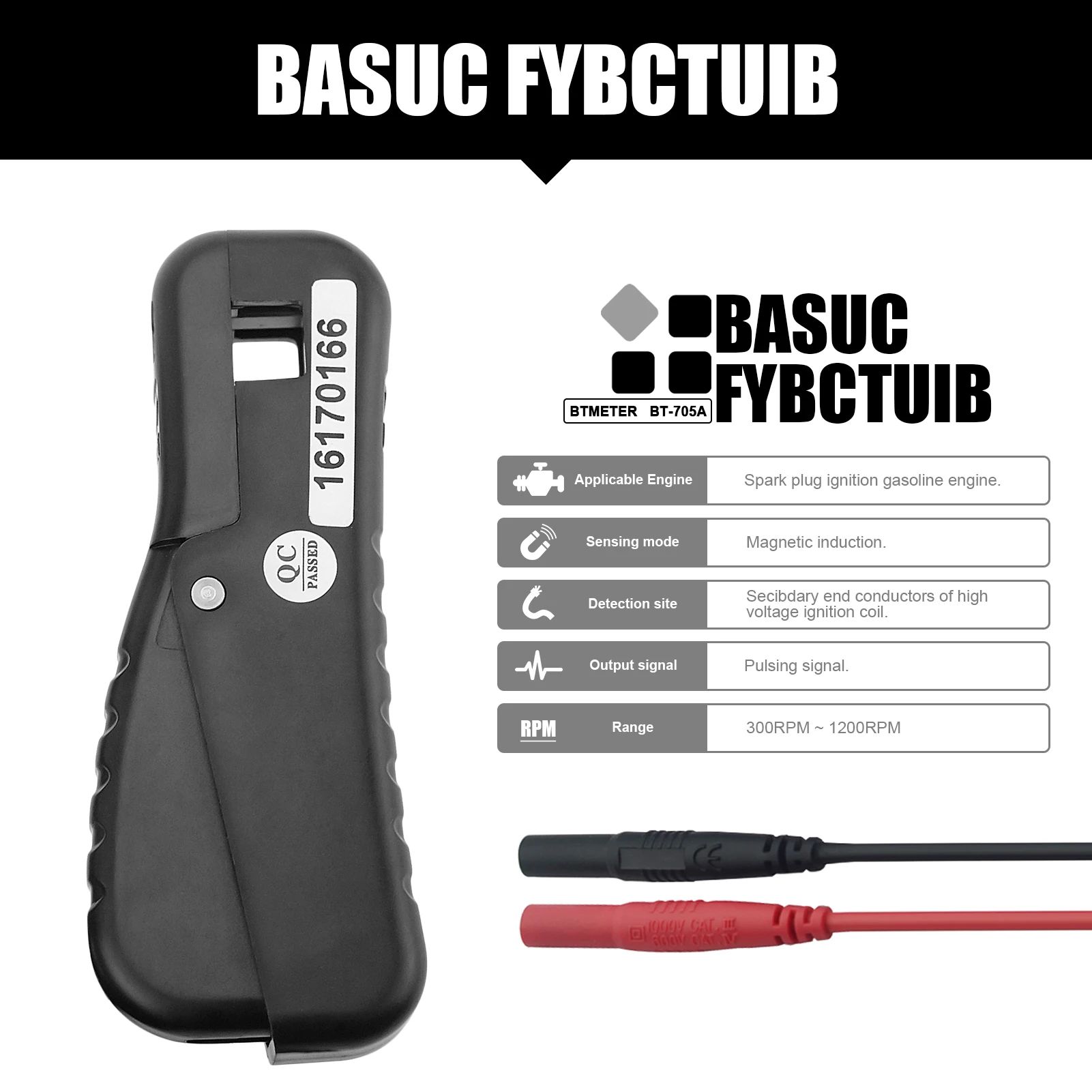 HoldPeak HP-705A Adapter odbioru sygnału używany przez miernik samochodowy lub multimetr oscylograficzny Opcjonalne akcesoria z samochodem — zdjęcie 4
