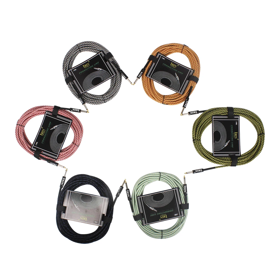 IRIN Audiokabel 6,5 mm Stecker, kein Lärm, Audiokabel, Musikinstrumententeile für E-Gitarre, Bass, 3 m/6 m/10 m Audiokabel – Detail 5