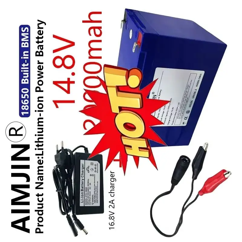 4S5P 14.8V 20000mAh Lithium-ion Battery, Suitable For 16.8V Equipment, High-power Inverter, Tourist Car Solar Cell So On