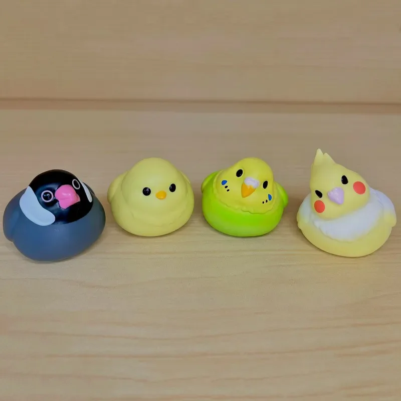 BANDAI Japan Gashapon Figure Anime Cute Soft Bird Parrot Kawaii Capsule Toys For Boys Girls Gift