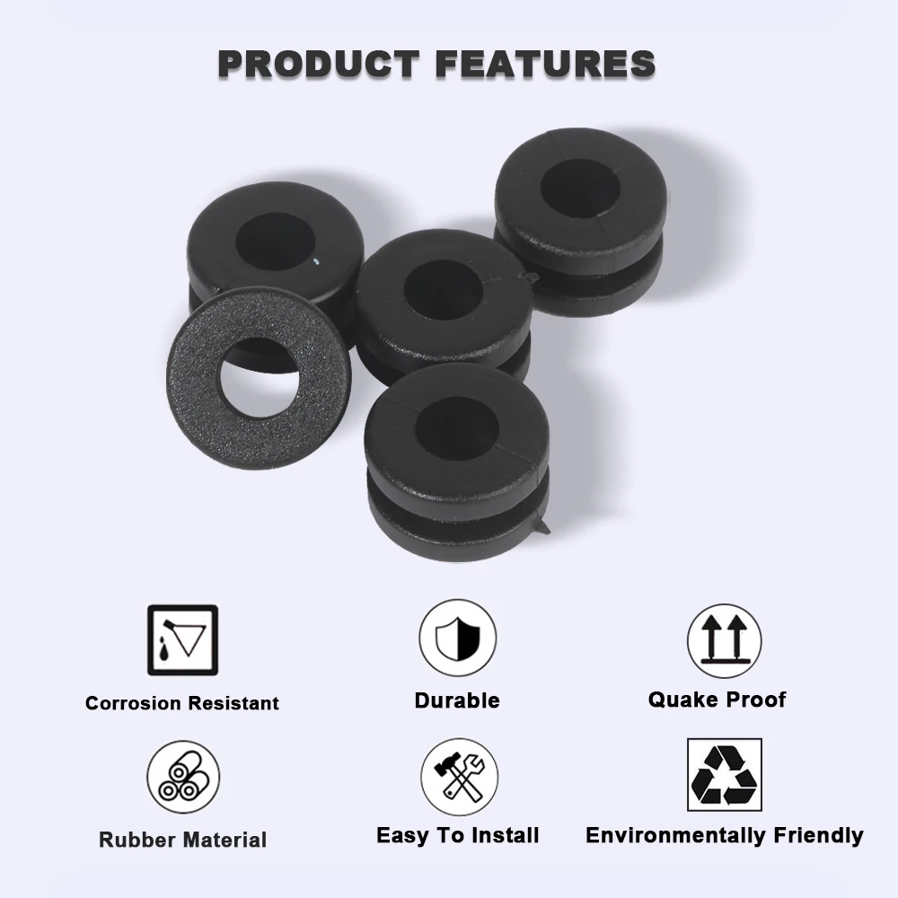 Shockproof Rubber Grommets Accessories For BMW S 1000 RR S1000XR S1000R HP4 R 1200 GS ADV Motorcycle Instrument Shell M6 Gasket