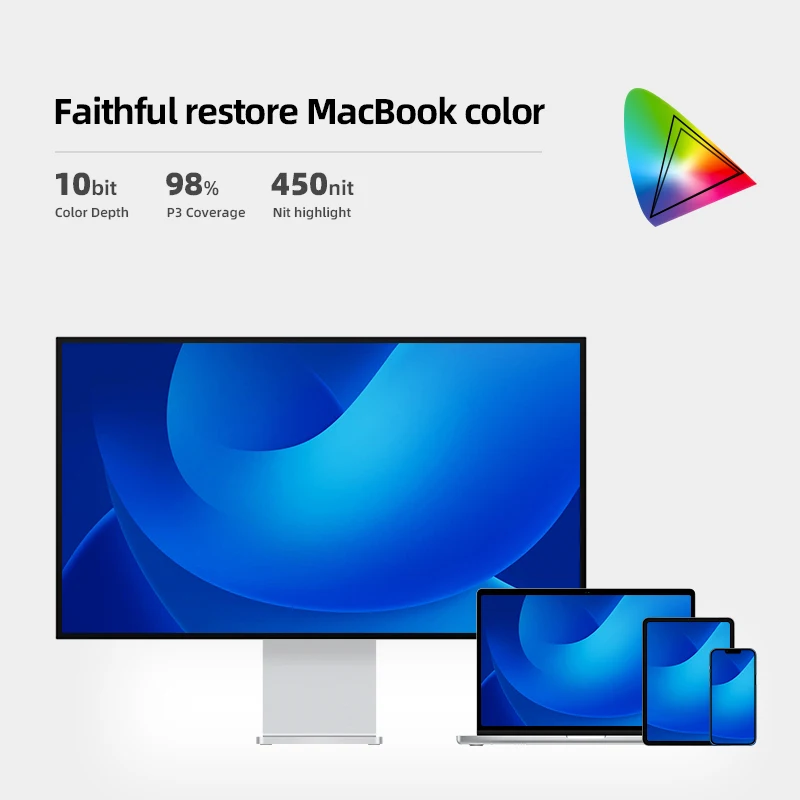

32inch 4K 60Hz Nano IPS screen computer monitor aluminum alloy material, 450nit 10bit 3840*2160 Design and Gaming PS5 Display
