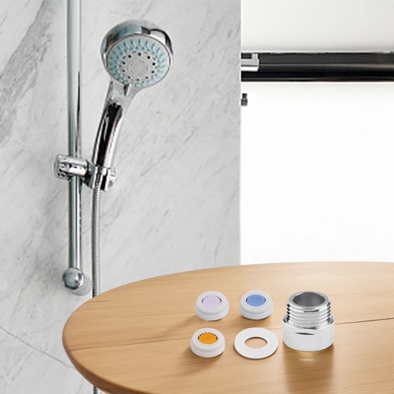 

Совершенно новые аксессуары для душа, набор ограничителей для смесителей для душа, практичный сменный редуктор для душа, инструмент 6, 9 л/мин