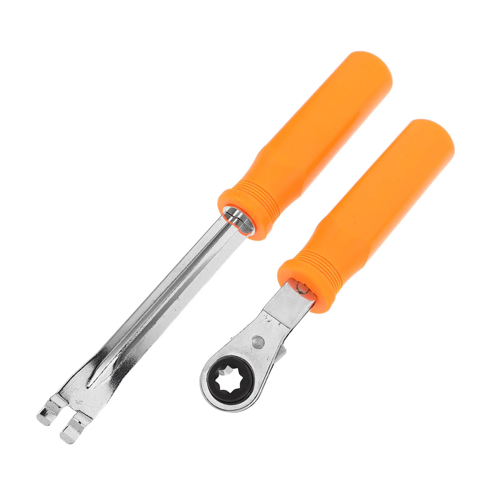 2Pcs Automatic Tension Adjuster Tool Ergonomic Ratcheting Wrench for Car Brake Adjustment Dual Release Heavy Duty Vehicle