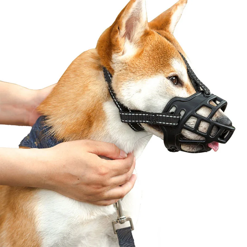 

6 Size Pet Dog Muzzle Breathable Basket Muzzles Comfy for Small Medium Large and X-Large Dogs Stop Biting Barking Chewing