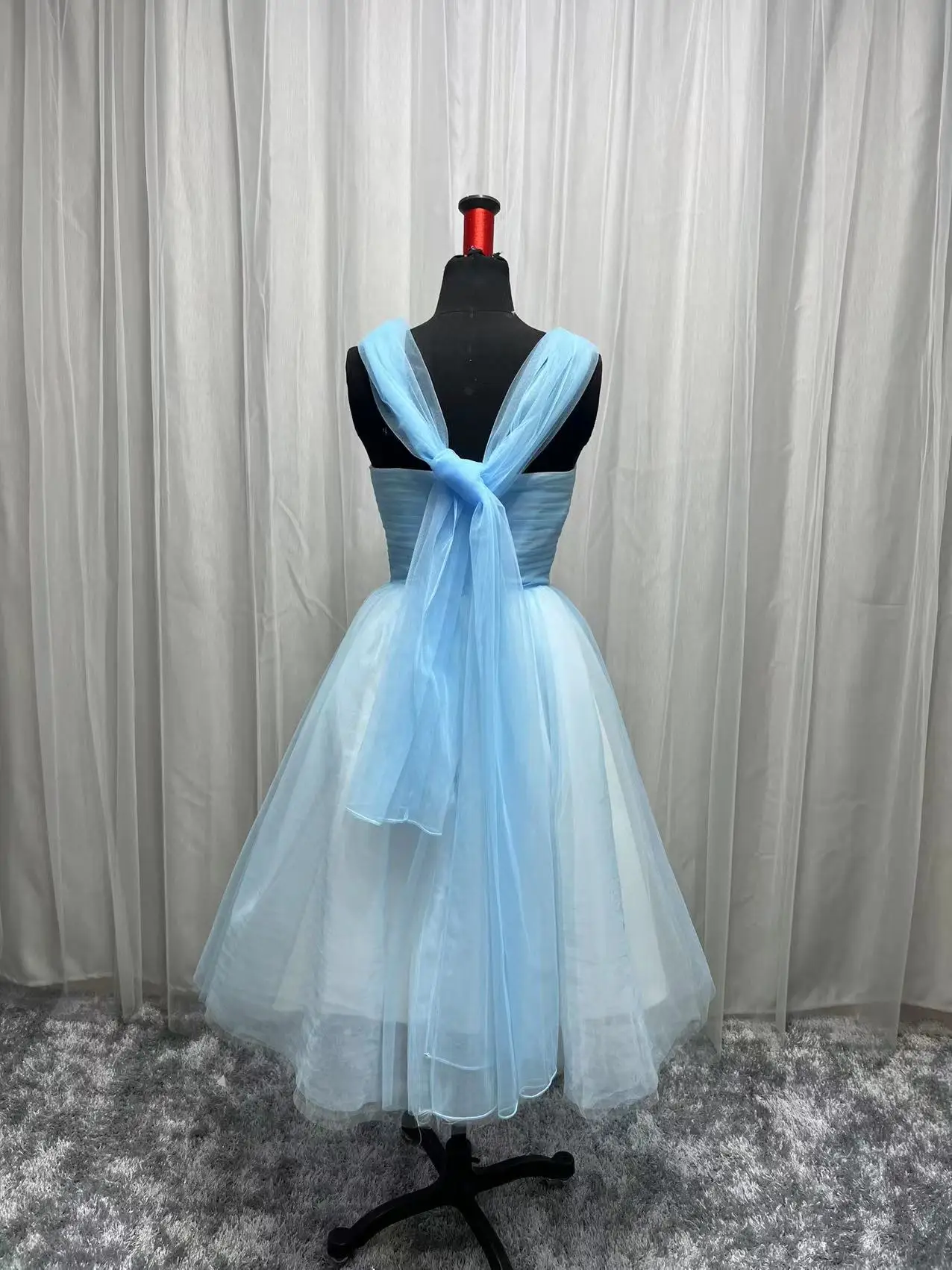 Robe de bal courte en Tulle, grande taille, sur mesure, Tutu à plis, robe de soirée formelle, 2022