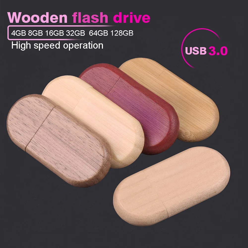 SHANDIAN 패션 나무 USB 3.0 플래시 드라이브, 100% 실제 용량 메모리 스틱, 128GB, 64GB, 고속 펜 드라이브, 16GB 비즈니스 선물