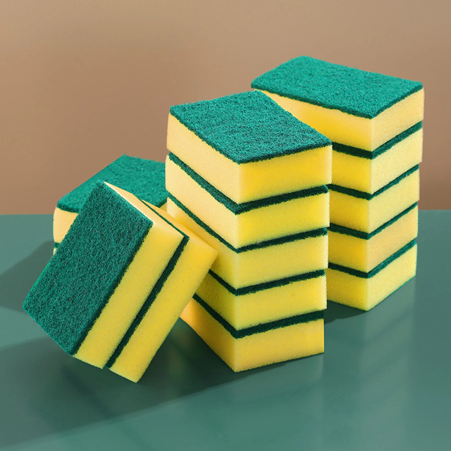 Highly Absorbent Double-Sided Sponge Magic Cleaning Pot Rust Sponge Cleaning Brush Kitchen Grease Cleaning Tool