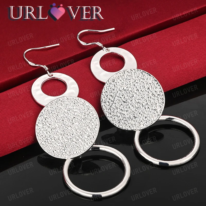 

925 Sterling Silver Drop Earring Female Noble Elegant Jewelry Romantic Wedding Accessories Women Engagement Party Birthday Gift