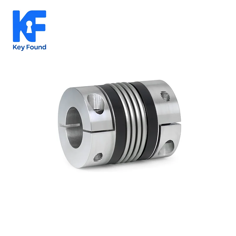 R+W Stainless Steel Bellows Coupling Series BK1 BK2 BKL BK3 Rigid Type 5000 RPM for Precision Servo Applications