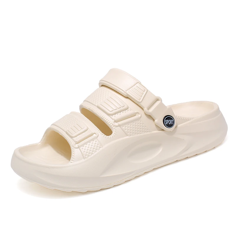 Pantuflas Relax Fit para hombre y mujer, sandalias de verano con suela gruesa, impermeables, de punta cerrada, calzado informal.