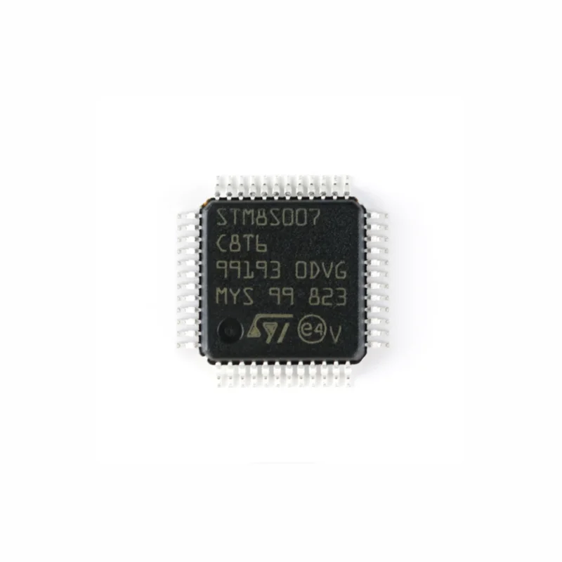 1pcs of STM8S007C8T6 LQFP-48 24MHz/64KB Flash Memory/8-bit Microcontroller-MCU, brand new and original