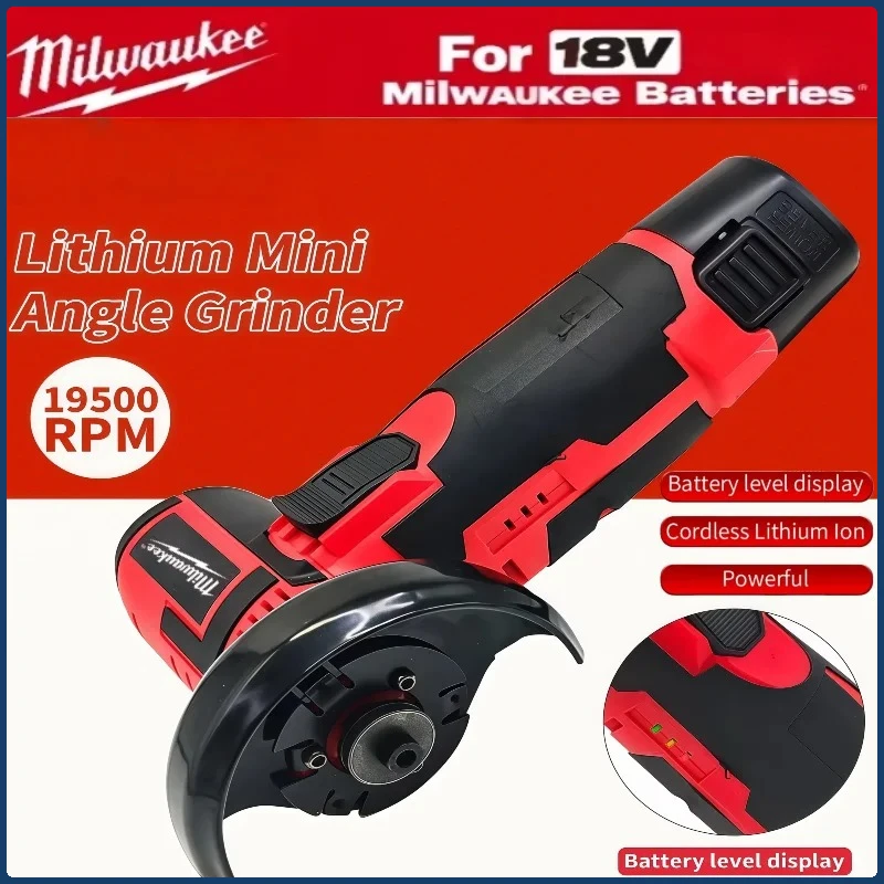 

Milwaukee Micro Mini Brushless Angle Grinder Electric Angle Grinder for Diamond Cutting Wireless Power Tool