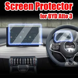 Ekran Koruyucu için BYD Atto3 EV Araba GPS Navigasyon Ekran Temperli Cam Filmi Koruyucu Ped Göz Bakımı Çizilmeye Dayanıklı