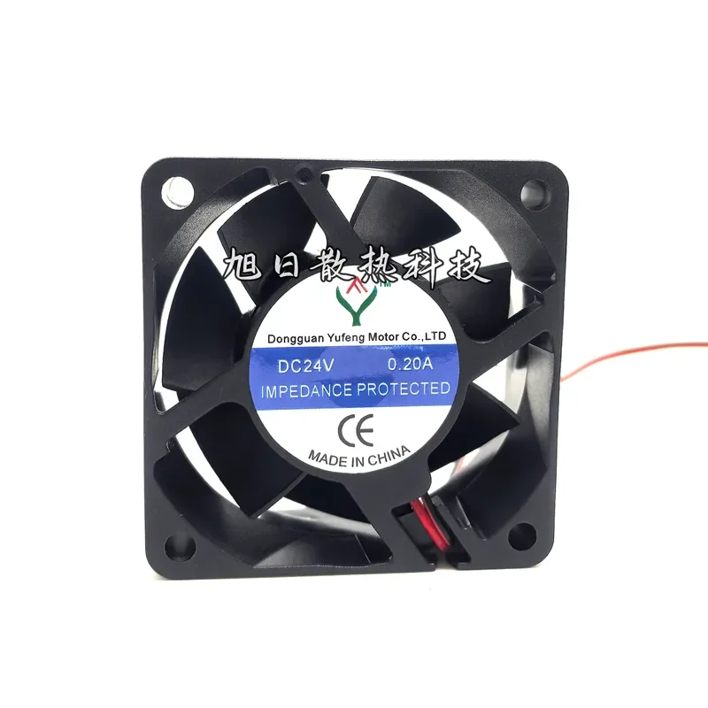 for YF DC24V 0.2A 6025 Welding Machine Inverter Display Cabinet DC Small Cooling Fan