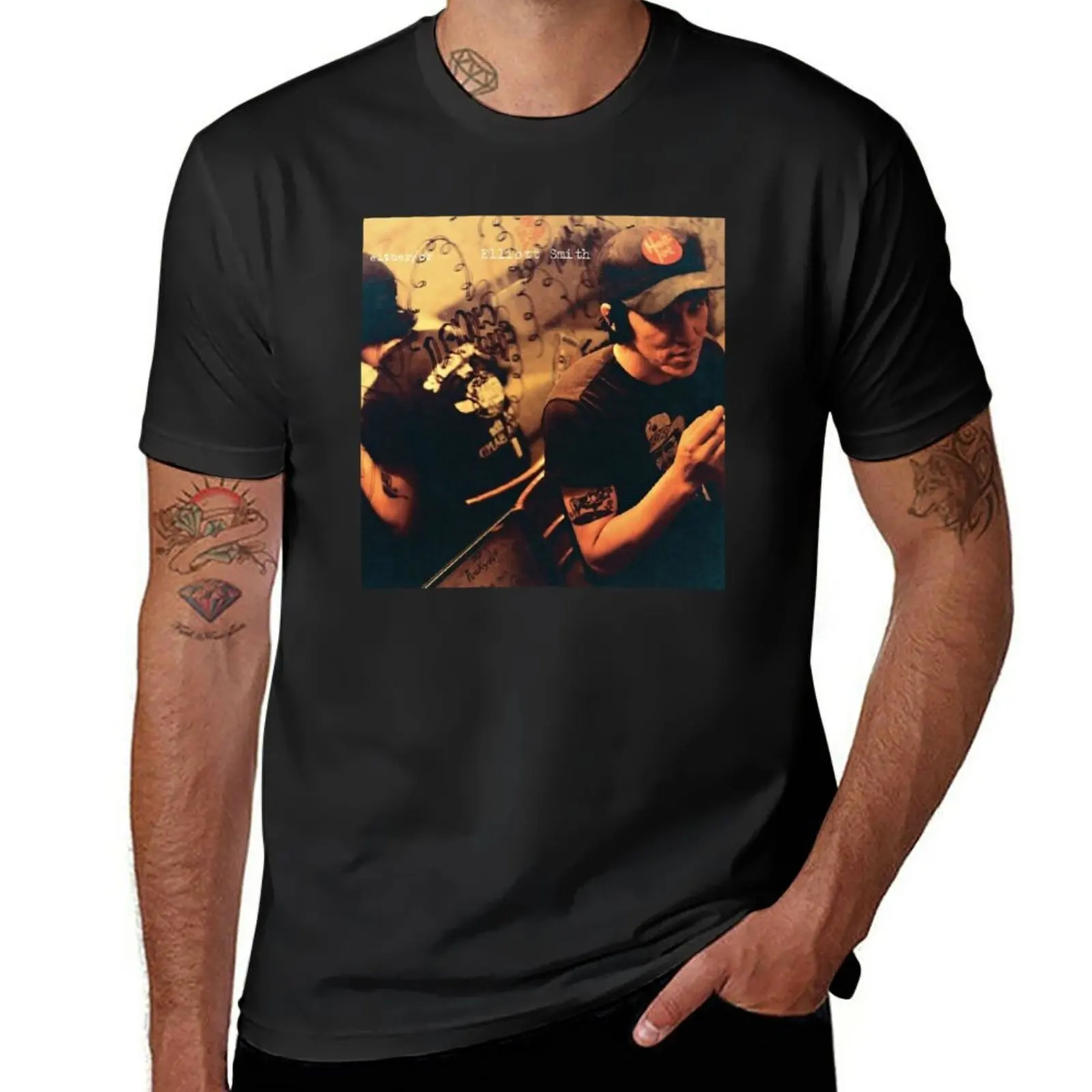 

New Elliott Smith - Either Or Album Cover T-Shirt anime tees sublime t shirt t shirts for men graphic