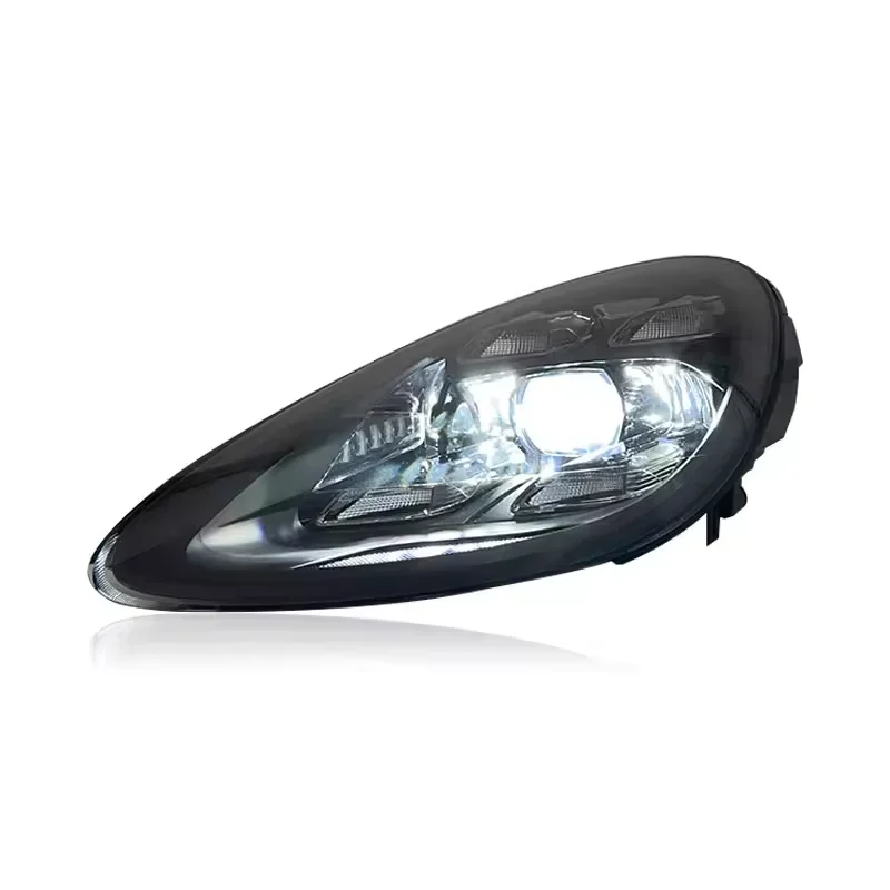 عدسة واضحة عالية الليزر اكسسوارات السيارات كامل LED المصباح لبورشه كايين 958 11-14/15-18 نموذج غير متجمد نمط مصفوفة جديدة