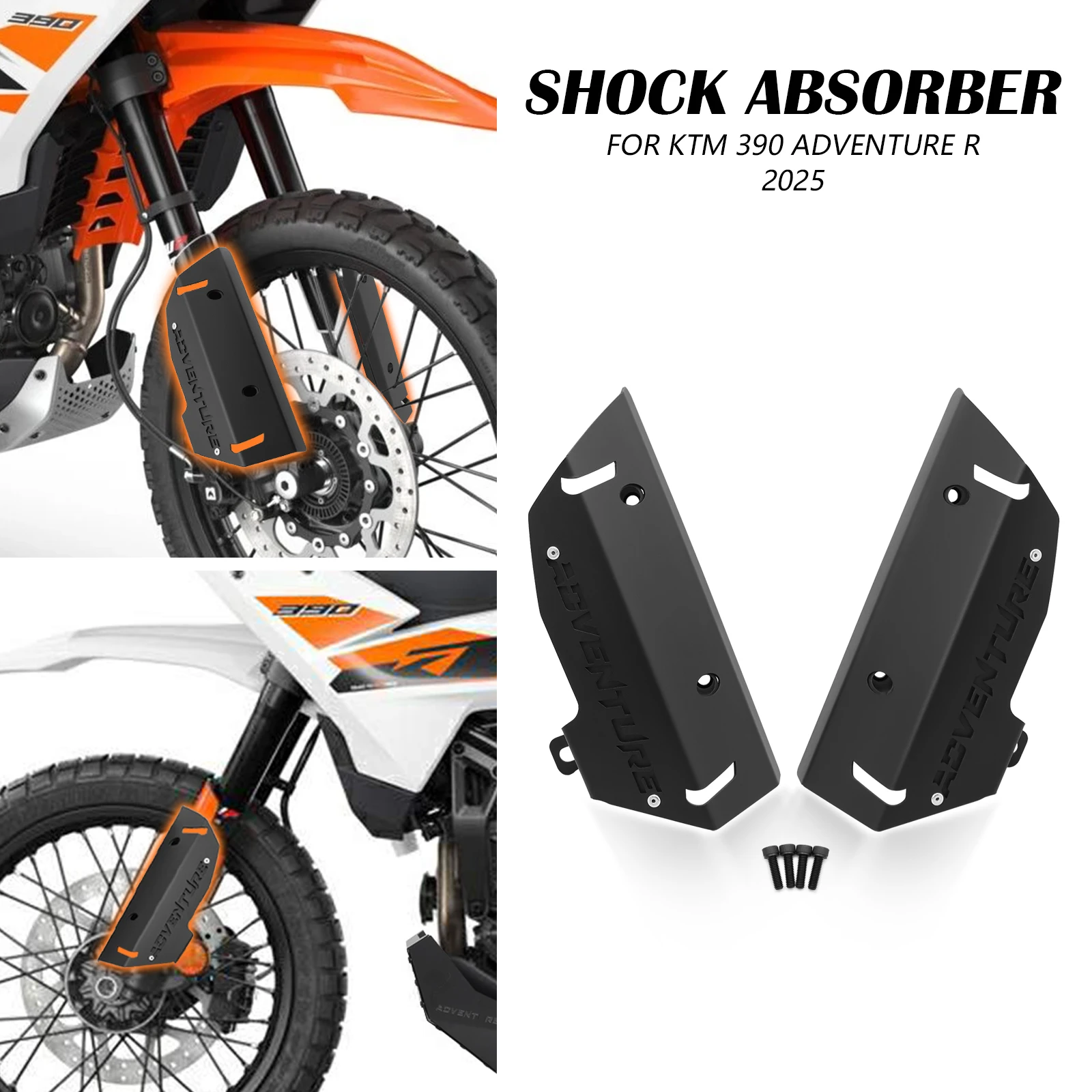 

Защитная накладка на переднюю вилку для мотоциклов KTM 390 ADVENTURE R 2025 (аксессуары для KTM 390 ADV R)