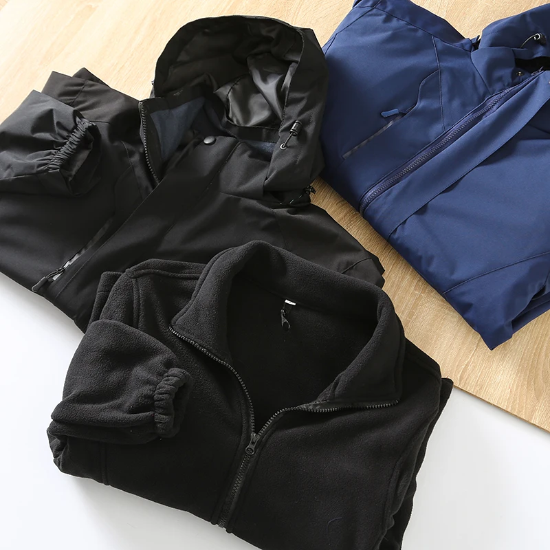 

Мужская уличная водонепроницаемая куртка-футболка в одном с капюшоном Fce, осенне-зимнее пальто Faion Urban Sle Long Sve Thi...