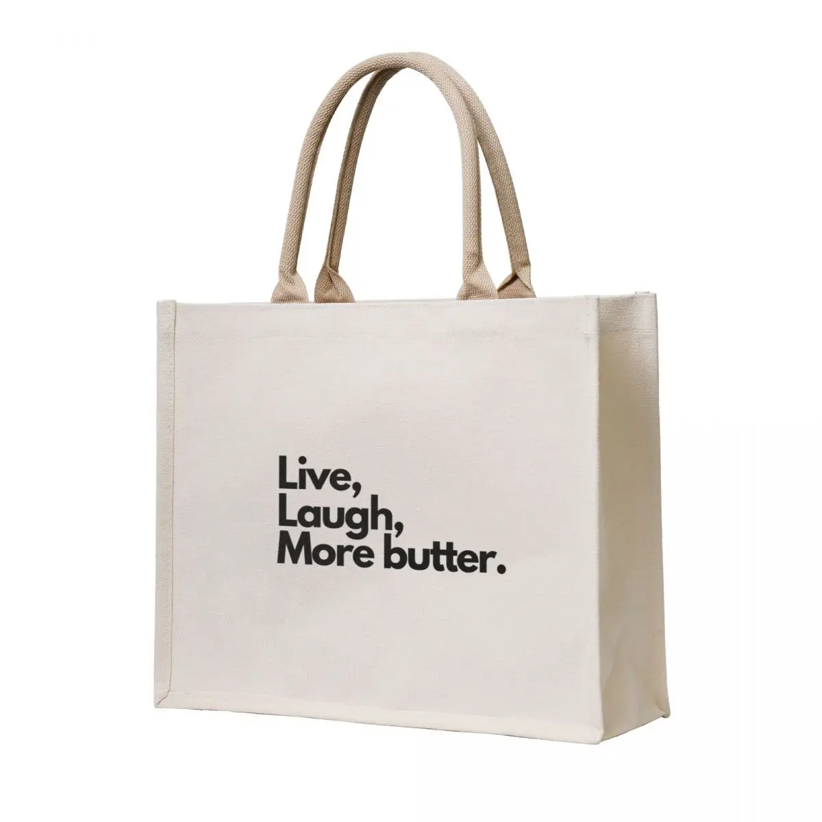 

Live Laugh More Butter Tote Bag Women's bags great bag Beach bag Women's handbag