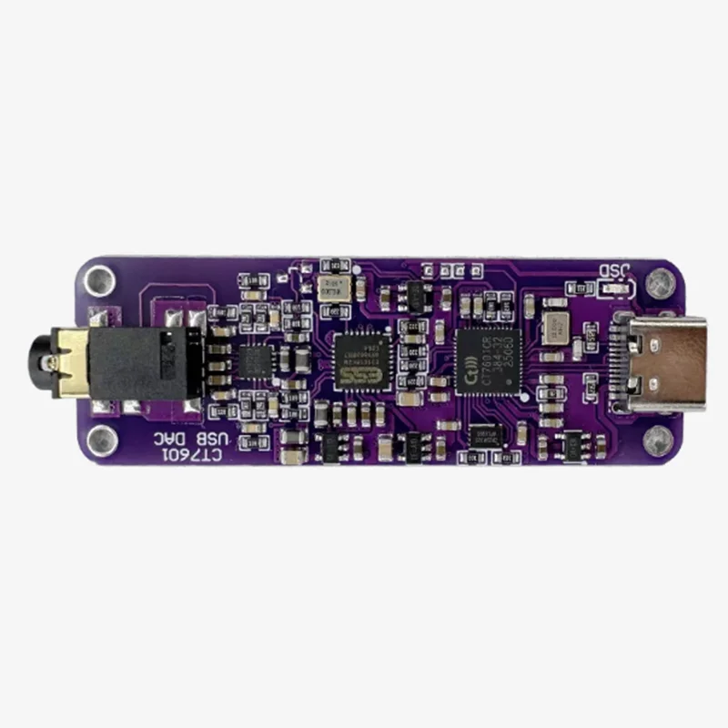CT7601 Mini USB DAC Decoder & Headphone Amplifier, Portable Hi‑Fi External Sound Card for DIY Audio Projects