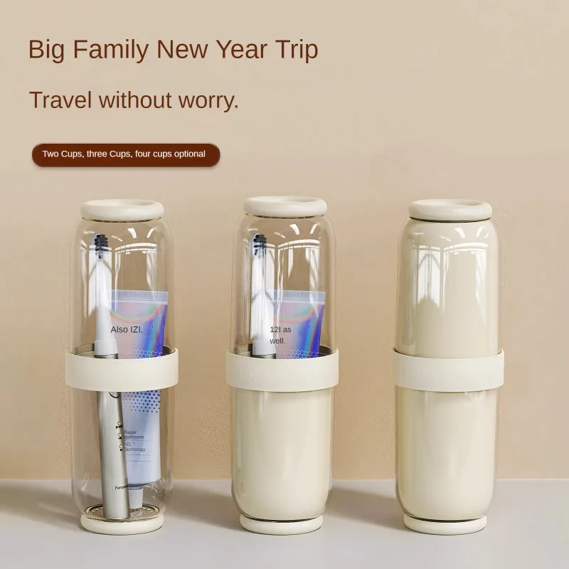 Dry and Wet Separation Mouthwash Cup Parent-child Travel Portable Wash Cup Sausage Mouth Brushing Cup Cute Tooth Cup