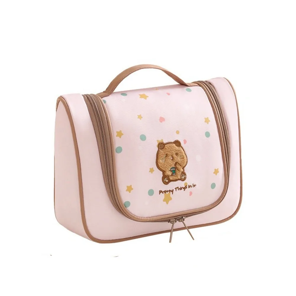 Waterproof Hanging Makeup Bag With Hook Can Hanging Toiletry Pouch Large-capacity Multifunctional Cosmetic Bag Travel Use