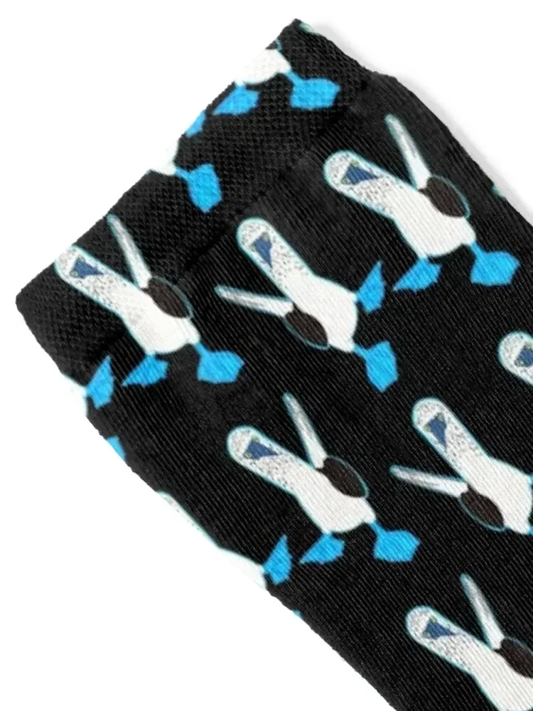 Boobie Funny Blue-Footed Boobie Socks crazy sheer Man Socks Women's