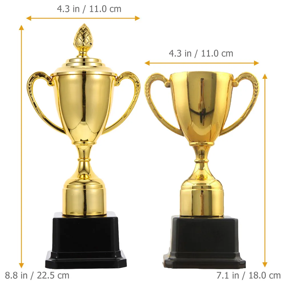 3Pcs Children Trophy Awards Delicate Finish Winner Award for School Sports Competitions Party Games Kids Achievement Recognition
