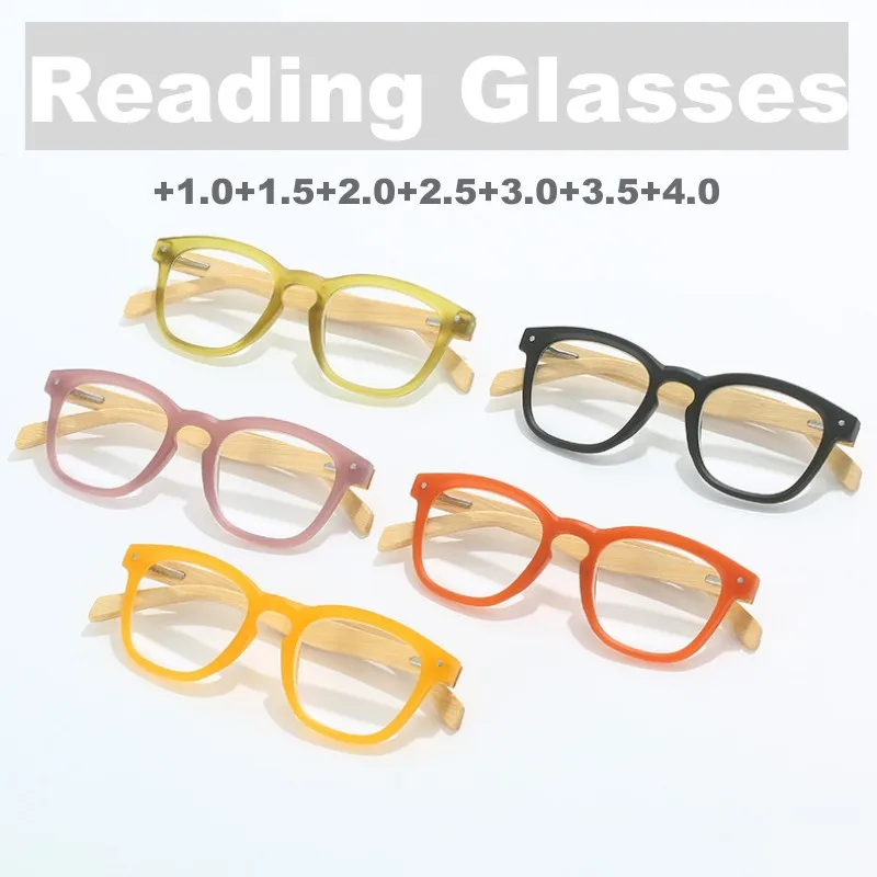 

Vintage Round Frame HD Lens Reading Glasses Trendy Far Sight Hyperopia Eyewear Ultralight Far Sight Presbyopia for Men Women