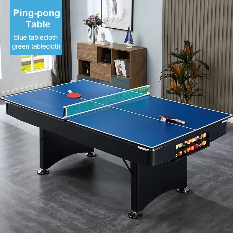 Wholesale Price 8FT 3 In 1 Multi Function Table With Foldable Leg Billiard Table, Table Tennis & Meeting Desk Top