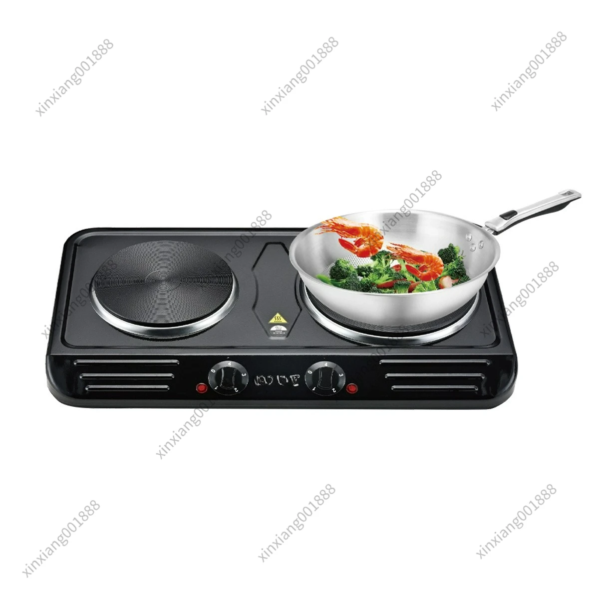 

Бытовая небольшая электрическая плита с двумя конфорками и регулируемой температурой, мощная электрическая плита для сохранения тепла и обогрева