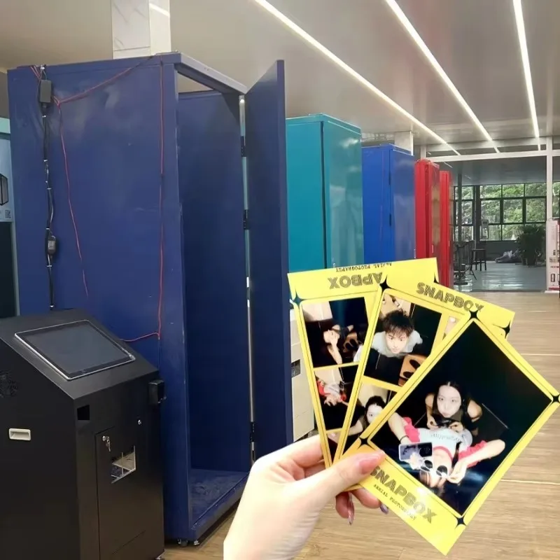 معدات كشك الصور ذات الزاوية المجهزة بكاميرا LR عالية الوضوح لتصوير الرسوم المتحركة GIF الإلكترونية