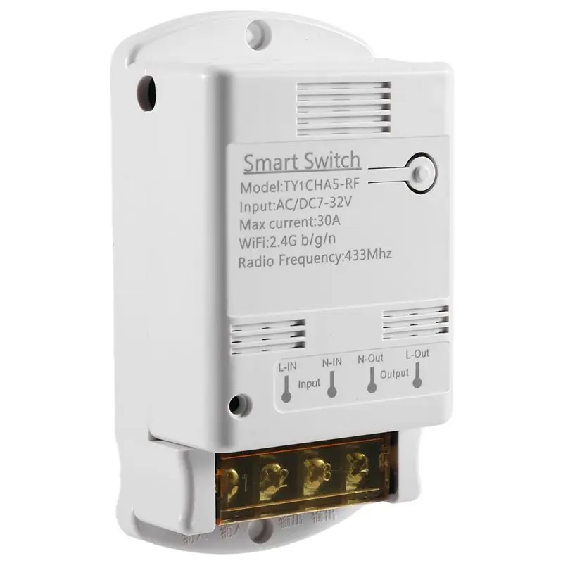 

ABFM-Tuya Smart Switch Wifi 30A APP Remote Control Intelligent Automation Module 12V 24V 20A Relay 4000W HIGH POWER