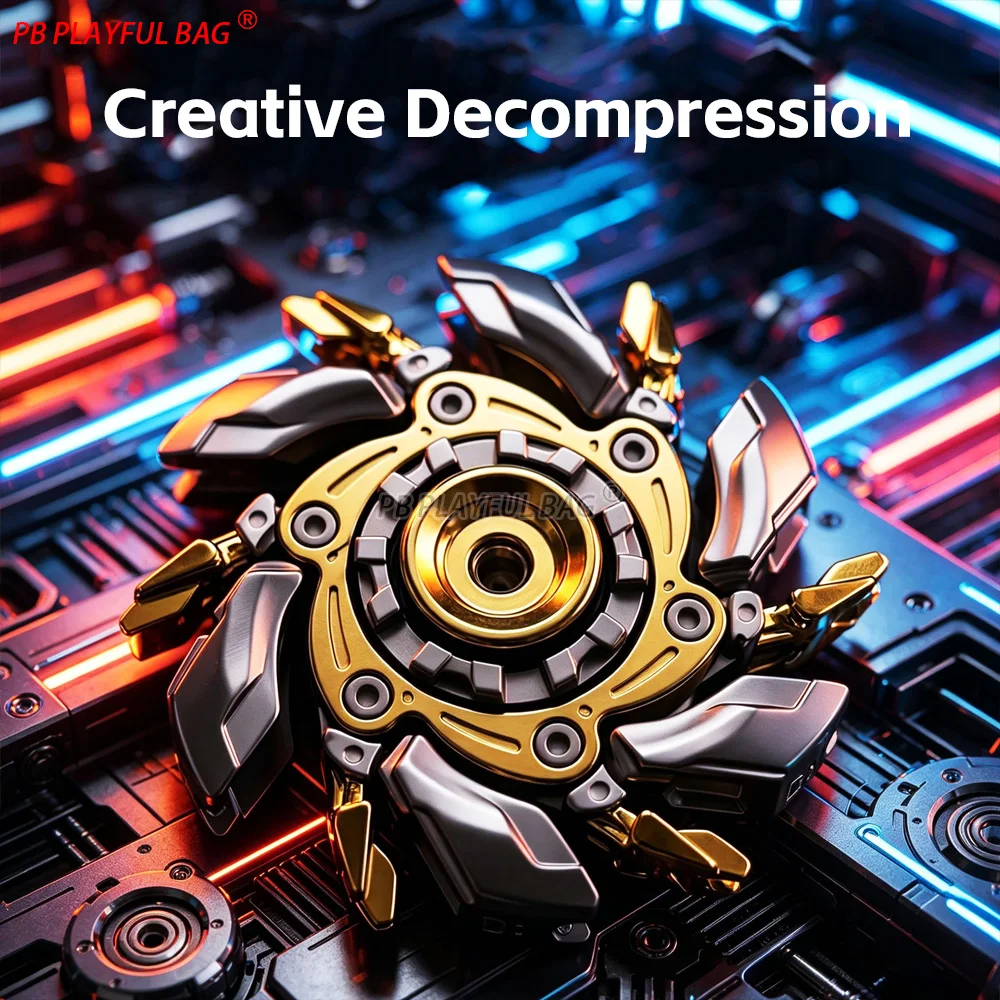 Metal Irritable-08 Spinning Armor-Open Fidget Toy Stress Relief EDC Spinner Desk Decompression Gadget TS59