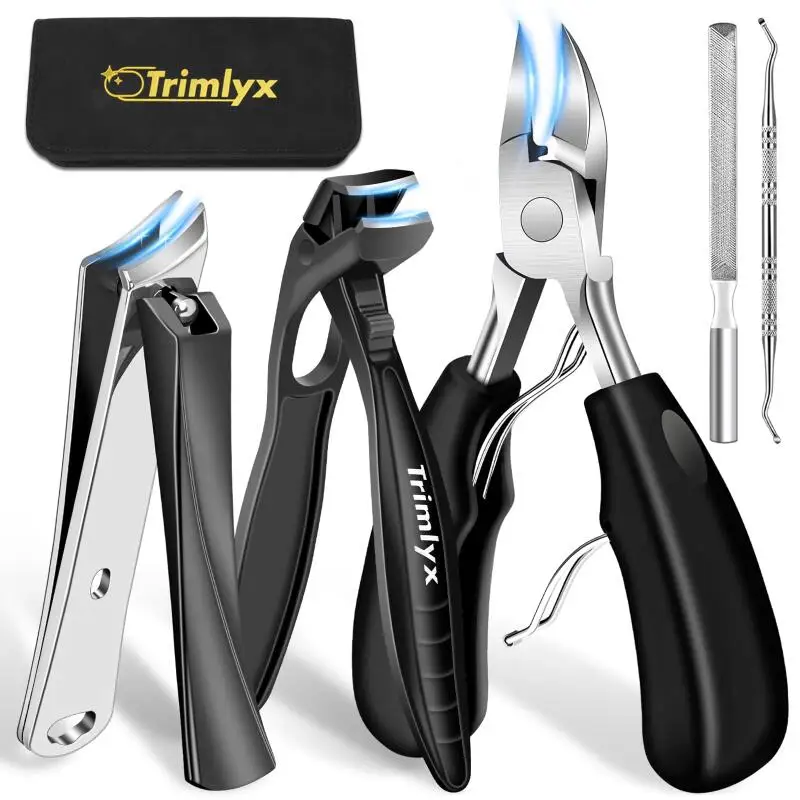 

6pcs Toenail Clippers Set for Thick Toenails Ingrown Toe Nail Clippers for Thick Nails for Seniors Heavy Duty Nail Clippers