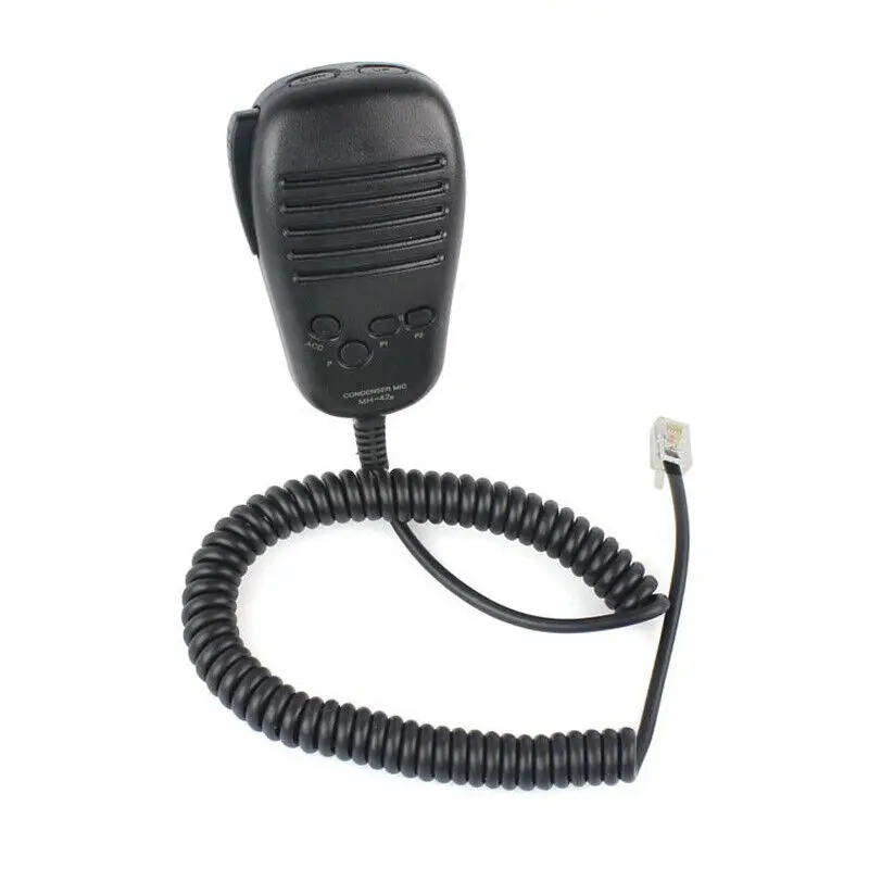 2pcs ใหม่ MH-42B6JS 6 PIN PTT มือถือลําโพง MIC สําหรับวิทยุ Walkie Talkie Yaesu FT-7800R FT-8800R FT-8900R ฟุต-1802M ฟุต-1807M